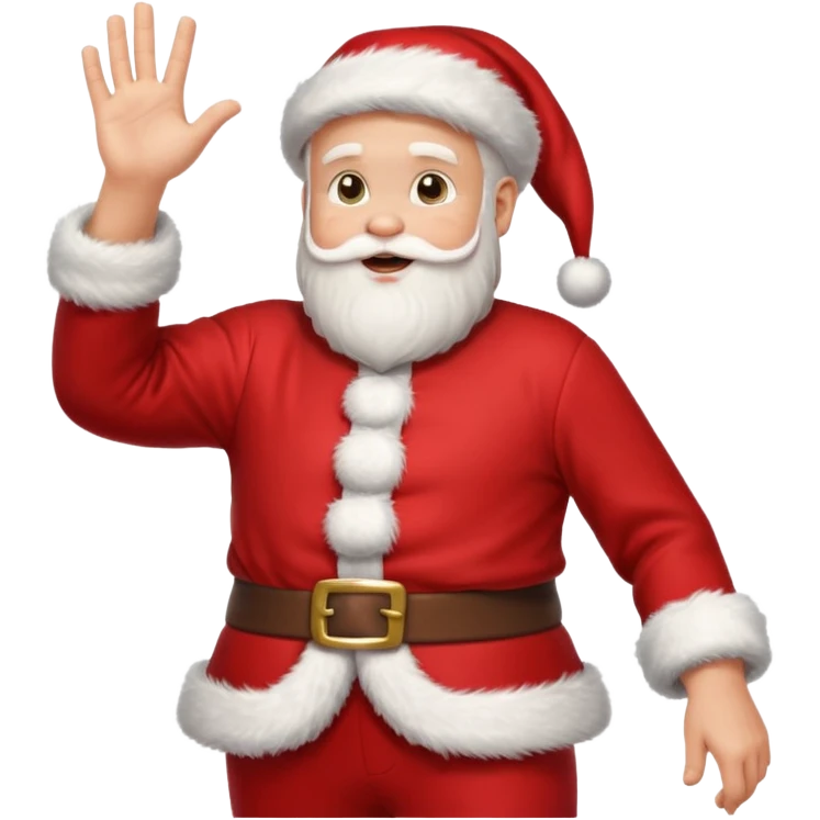 santa claus dance hand emoji