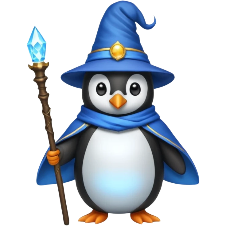 Penguin Wizard emoji