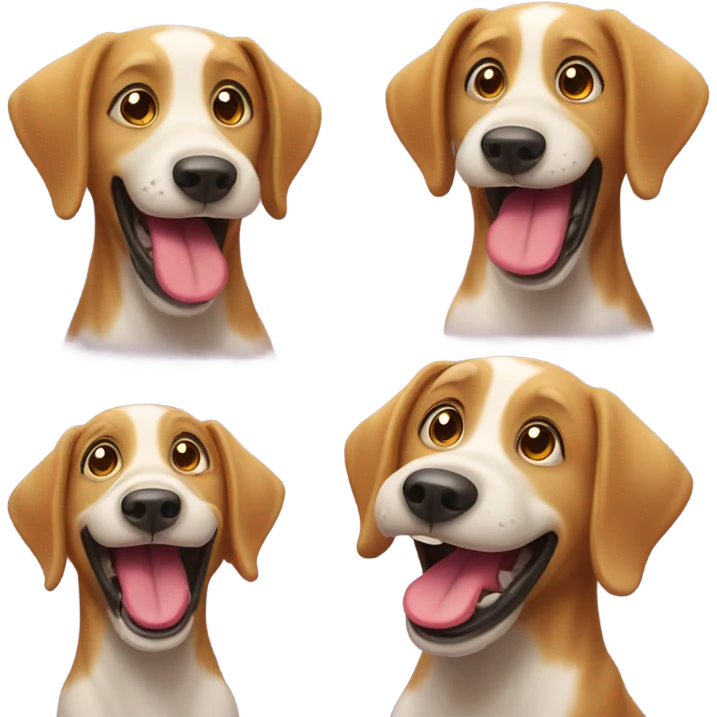 Dog smiling emoji