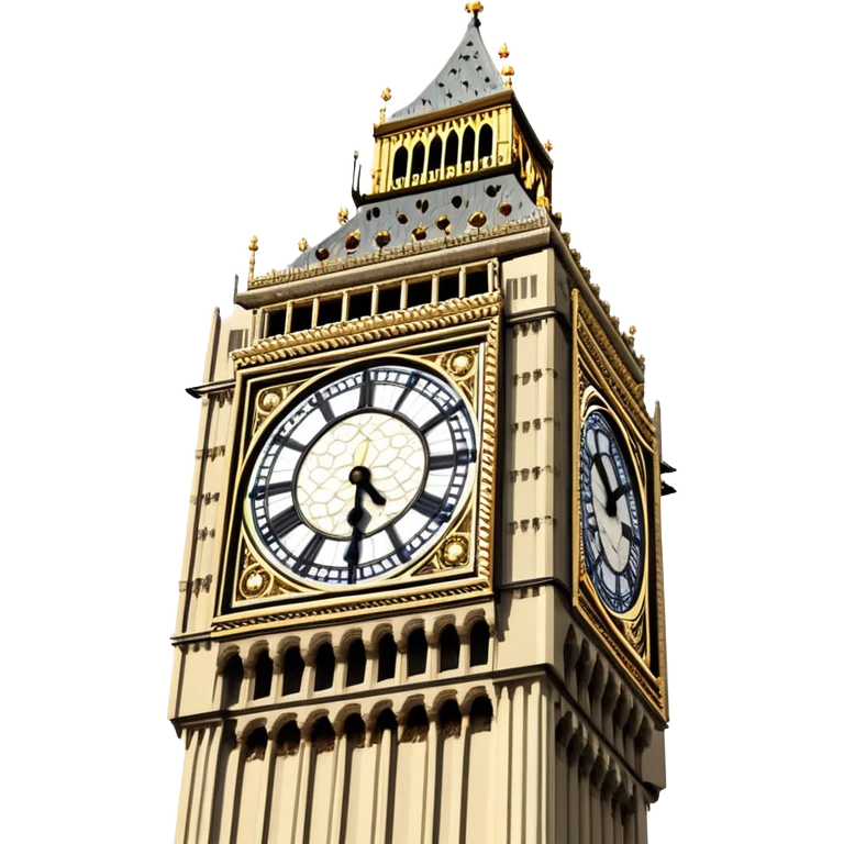 Big Ben clock tower emoji