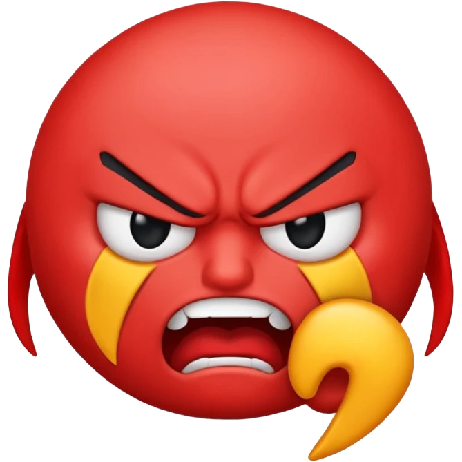 an angry emoji chocking itself emoji