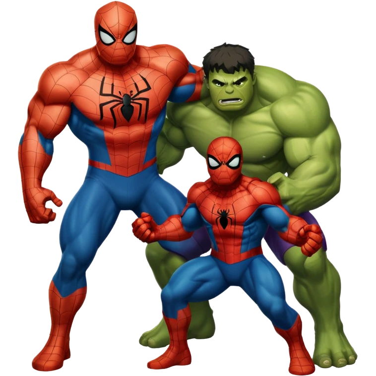 Spider-Man and Hulk emoji