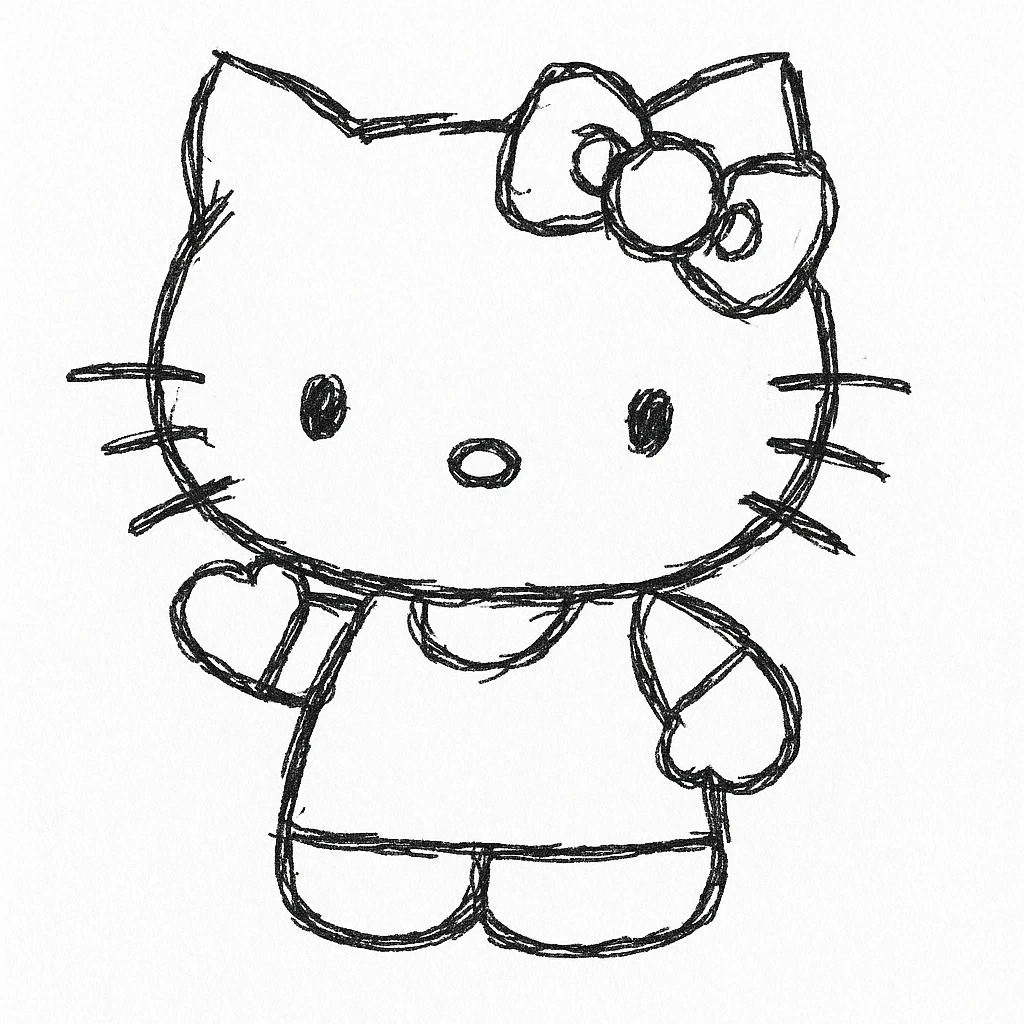 Hello kitty emoji