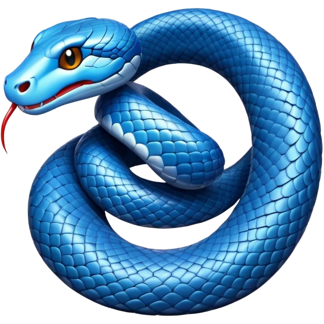 blue snake emoji