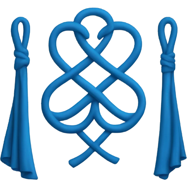 Nœud bleu emoji