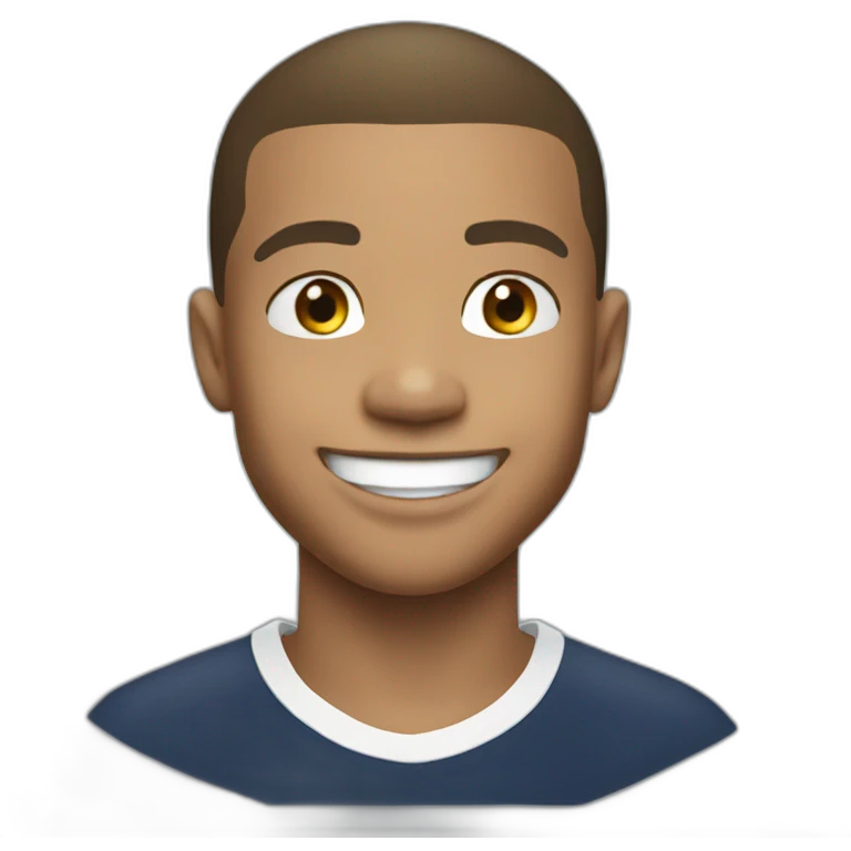 Mbappe smilling emoji