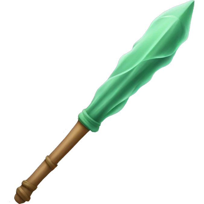 sage green wand emoji