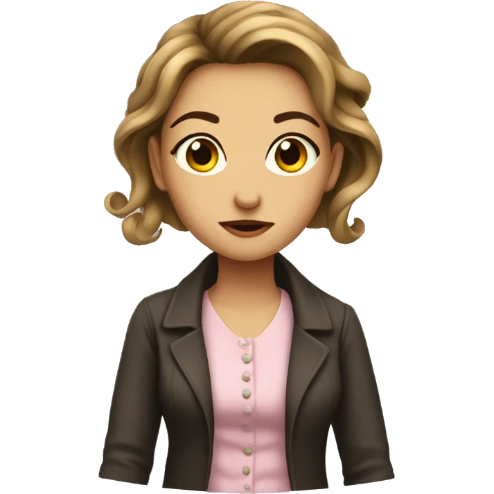 a mad demure girl emoji
