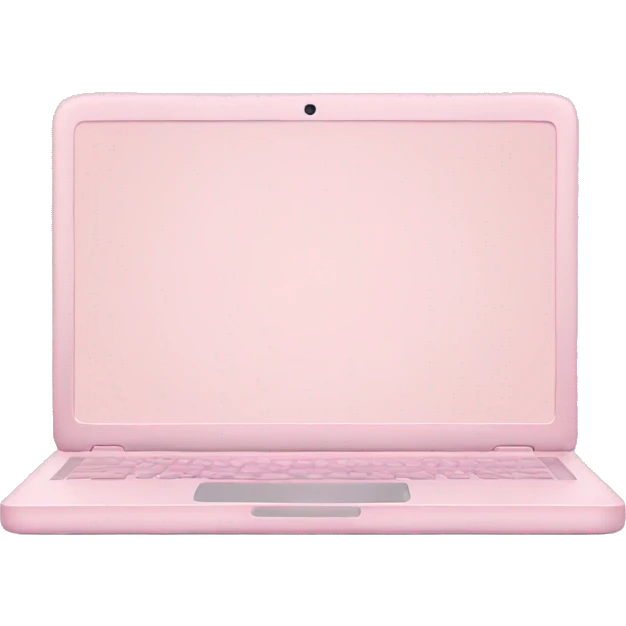 pastel pink laptop emoji