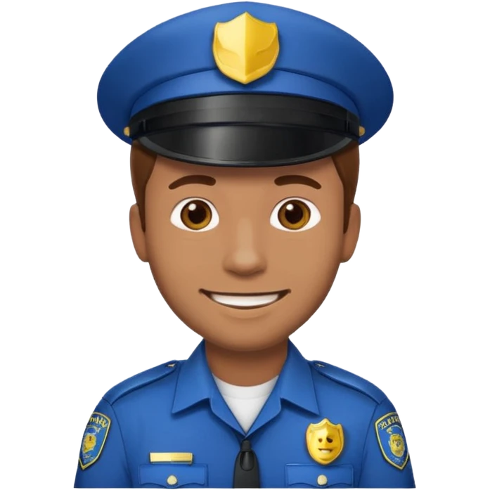 Polizist Emoji mann braune haare emoji