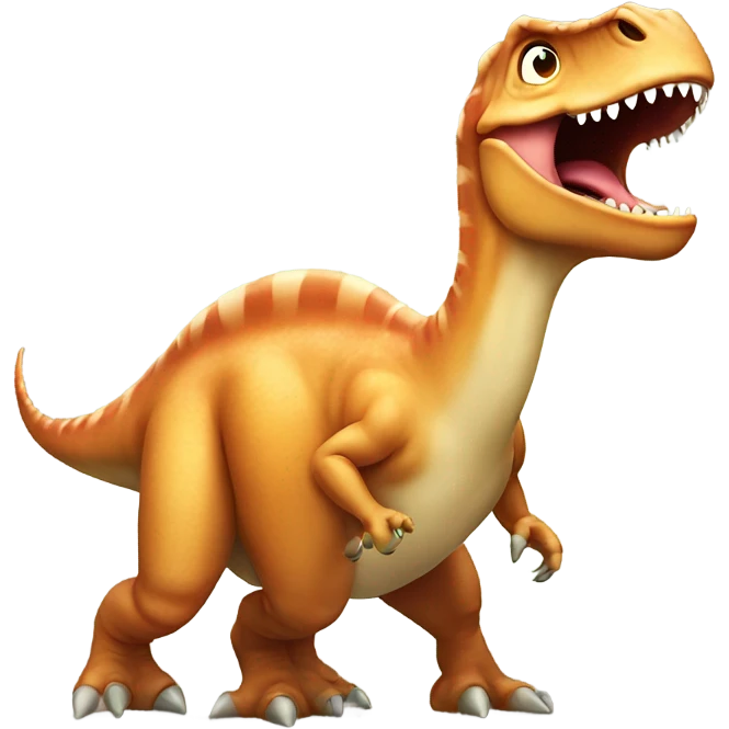 Farting dinosaur  emoji