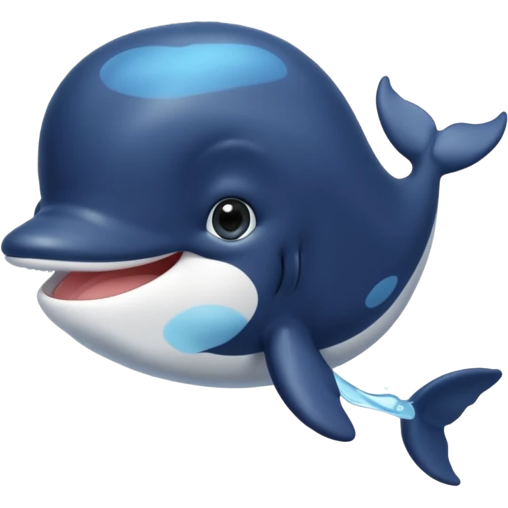 bébé baleine cheveux noirs emoji