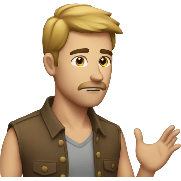 Man saying no emoji