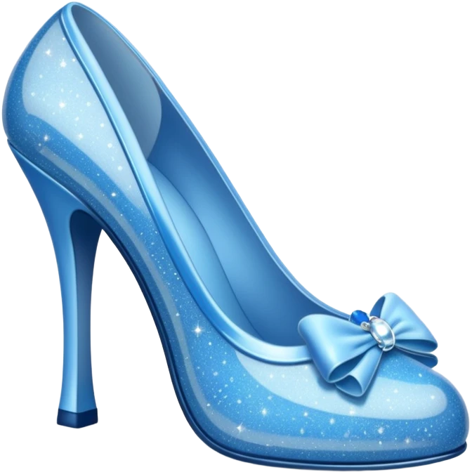 Blue heels like cindrella emoji