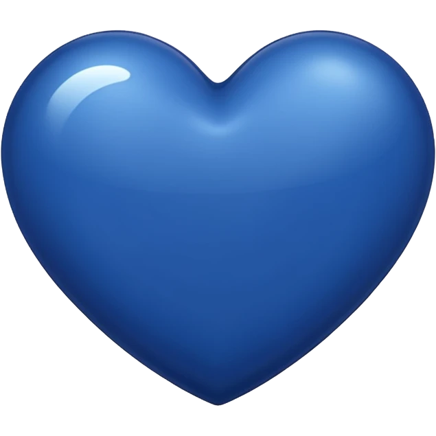 Dark blue heart emoji
