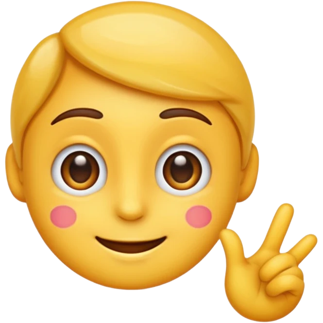 emoji representing 'Okay', neutral slightly smiling face, vibrant colors emoji