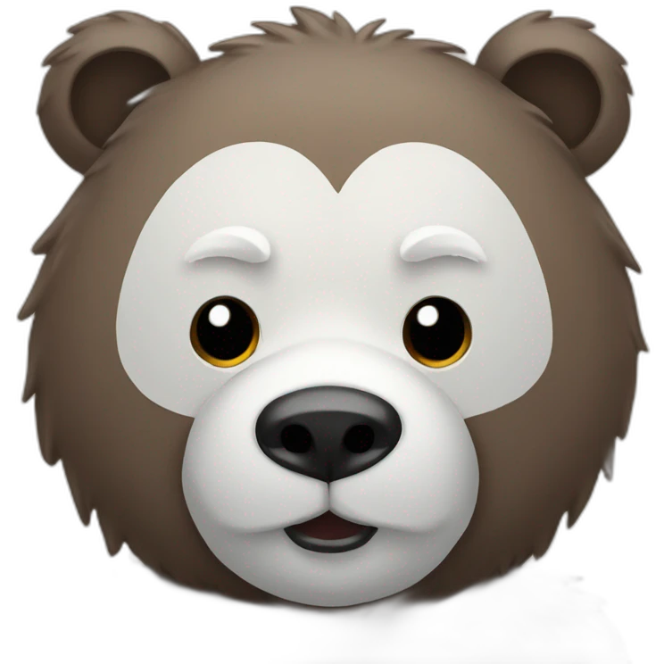Anime bear foil emoji