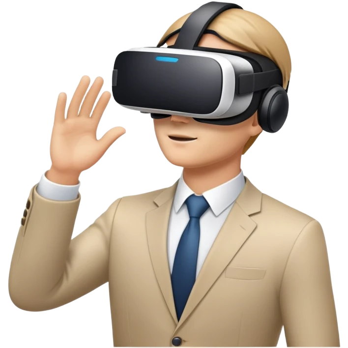 Business man ai vr  emoji