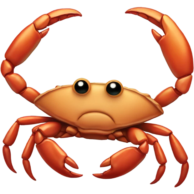 Crab holding sigh “HOOKS” emoji