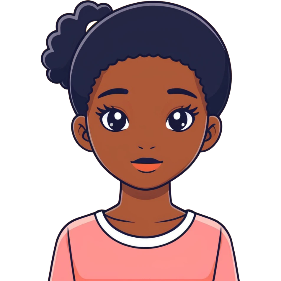 Personne noire fille  emoji