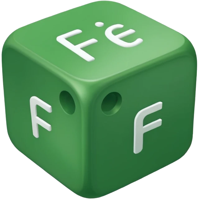 the green die "friend" emoji