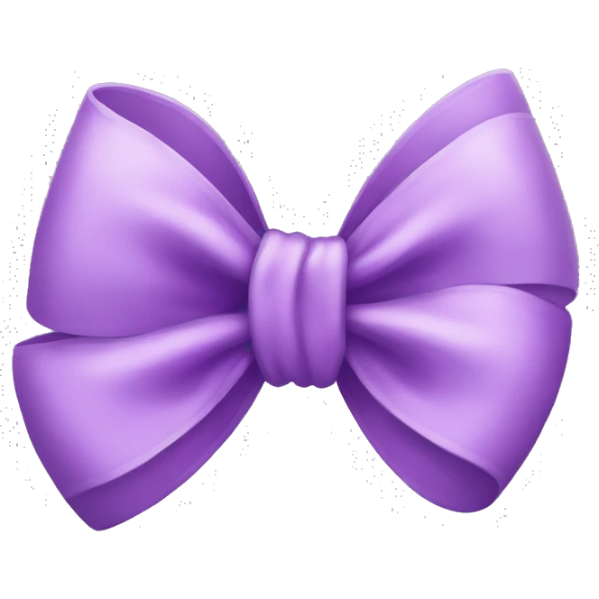 purple cute bow emoji