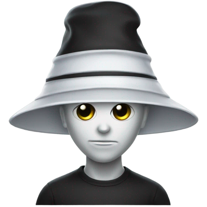 alien-hat white emoji