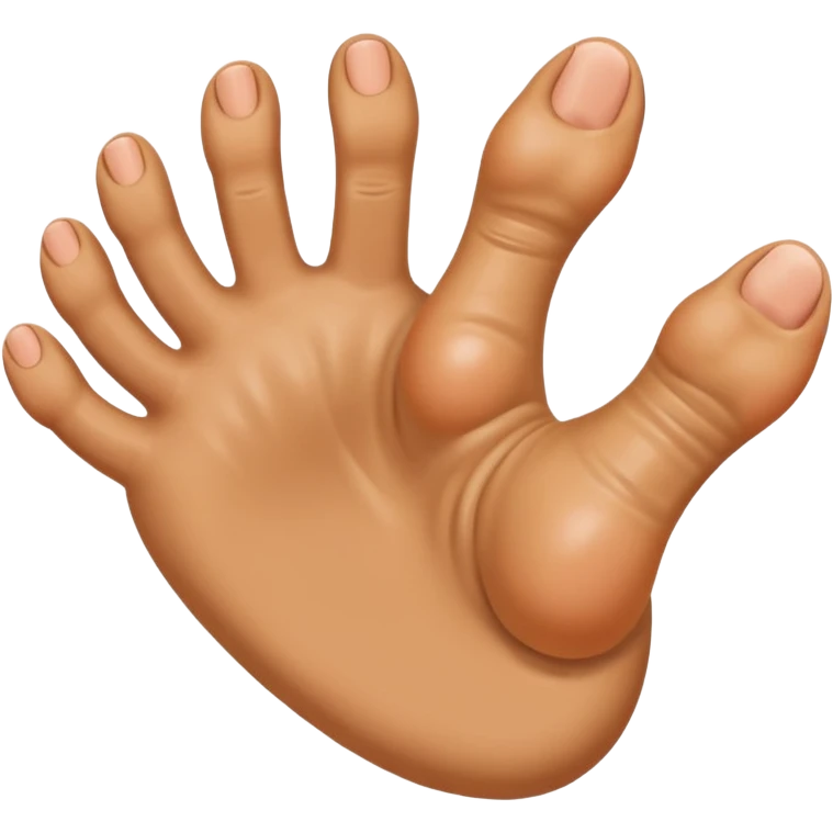 ступня махает привет emoji