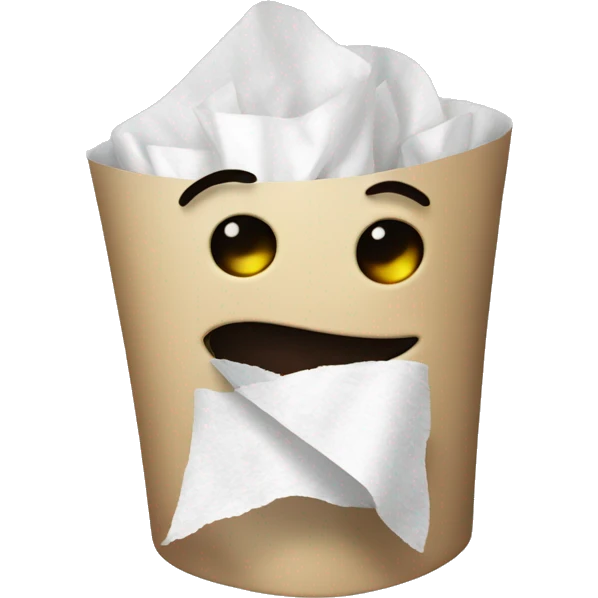 Handing tissue paper  emoji