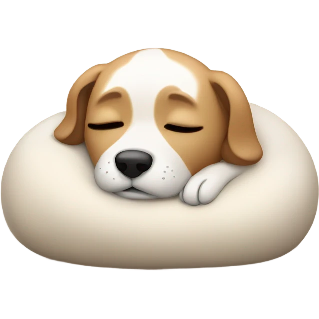 Dog sleeping  emoji