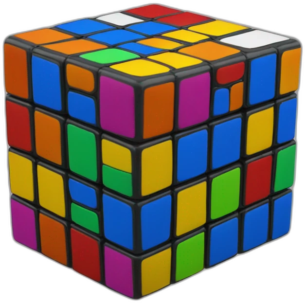 Simple 3x3 Rubik's cube  emoji