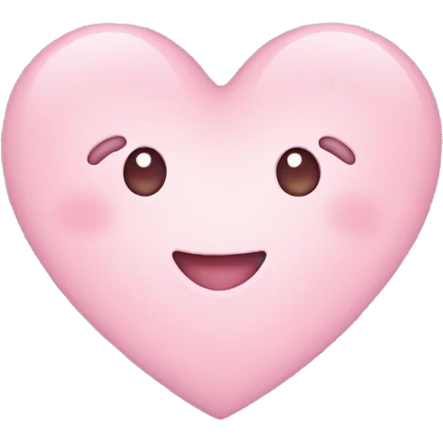 light pink heart emoji