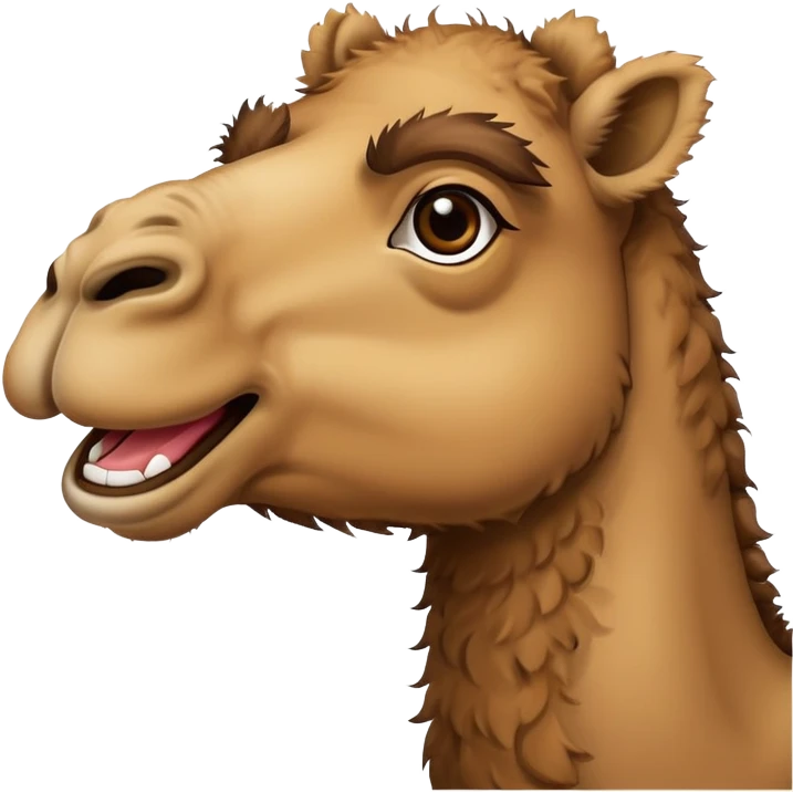 Camel waving hello emoji