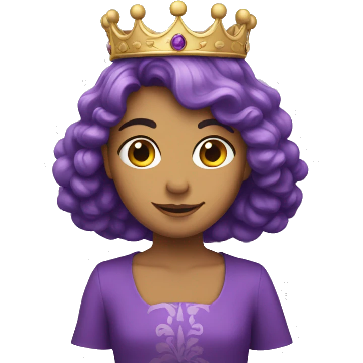 Royal crown violet emoji