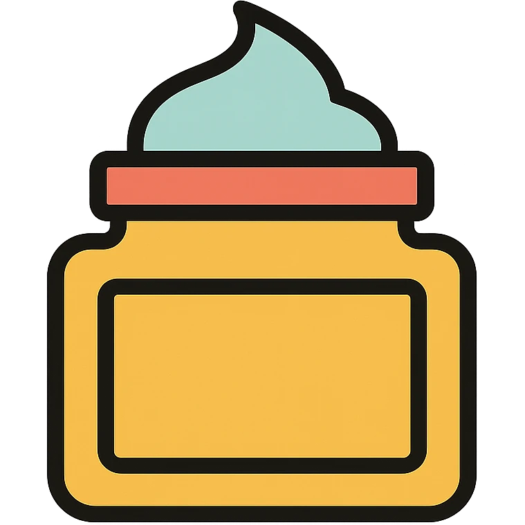 empty cosmetic cream bottle, minimal, clean, modern style emoji
