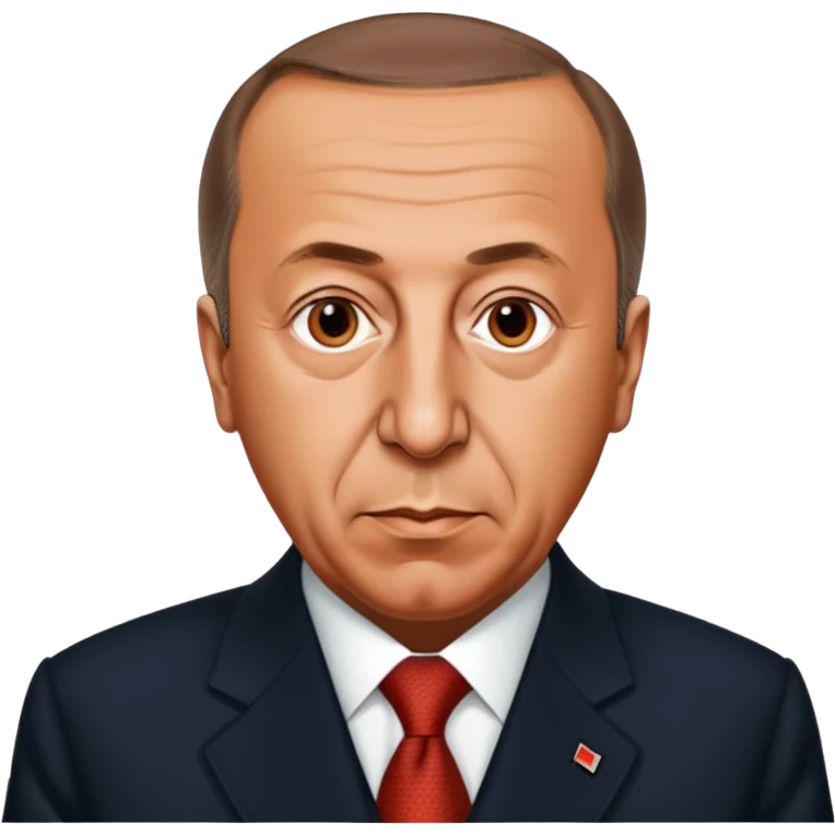 recep tayip erdoğan detaylı ve yüz hatları belirgin  emoji