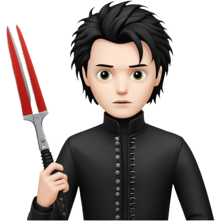 edward scissorhands cutting hair emoji