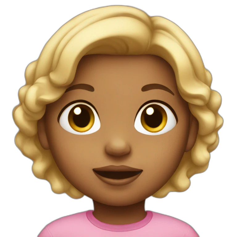 Toddler girl emoji