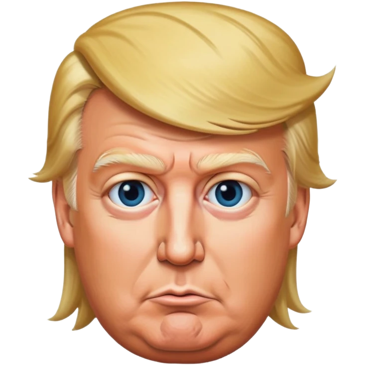 Трамп с членом на лбу emoji