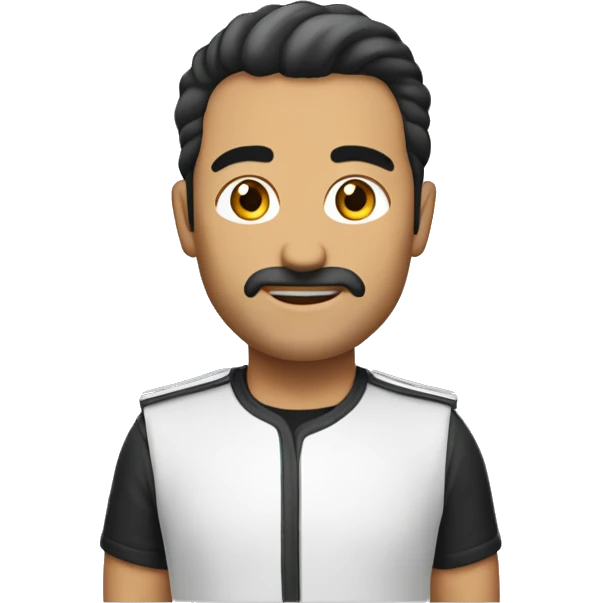 mavi gözlü kaslı bir adam emoji