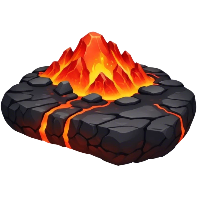 Lava floating space, rocks, lava lava emoji