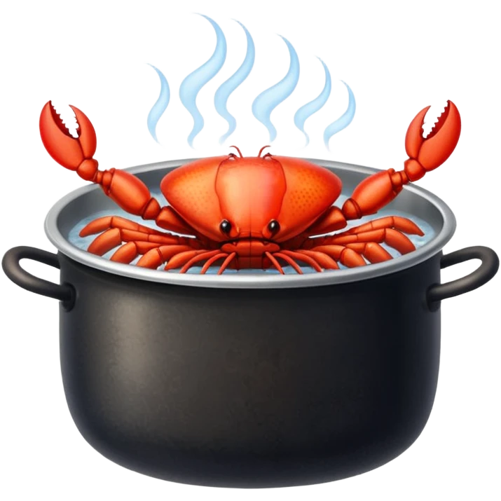 a lot of crayfish in the pot emoji