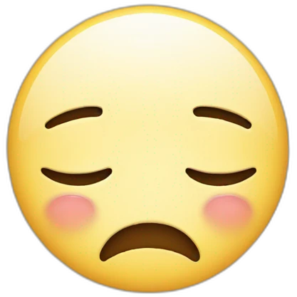 Cute emoji with crying face  emoji