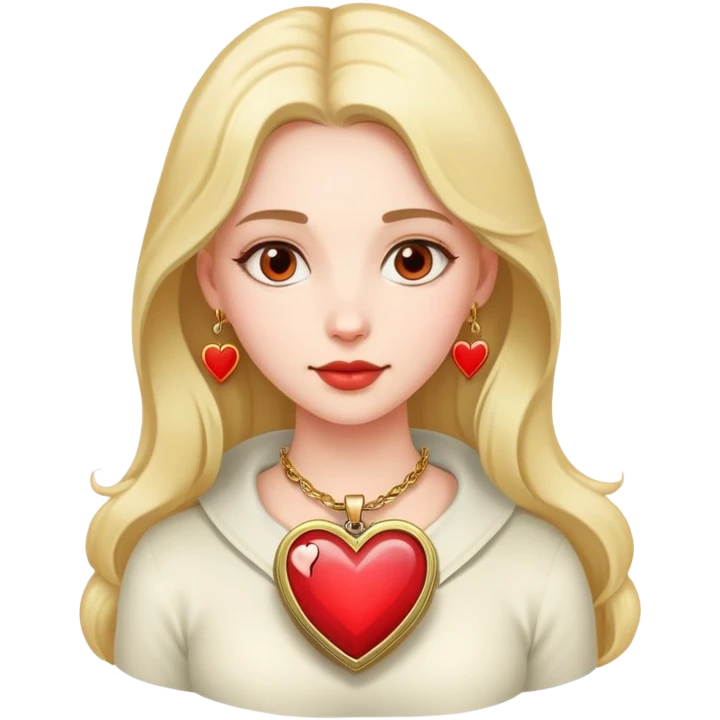 Heart with girlfriend  emoji