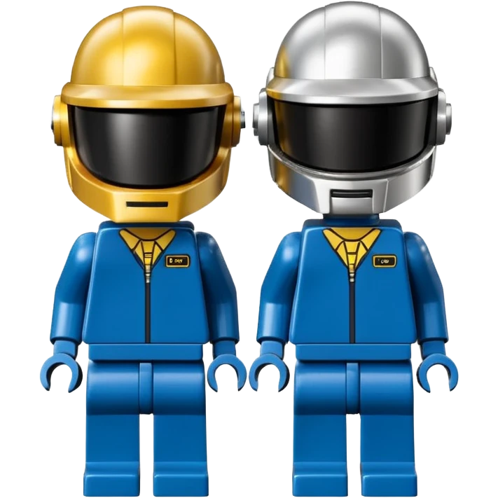 Daft punk in lego mini fit style. emoji