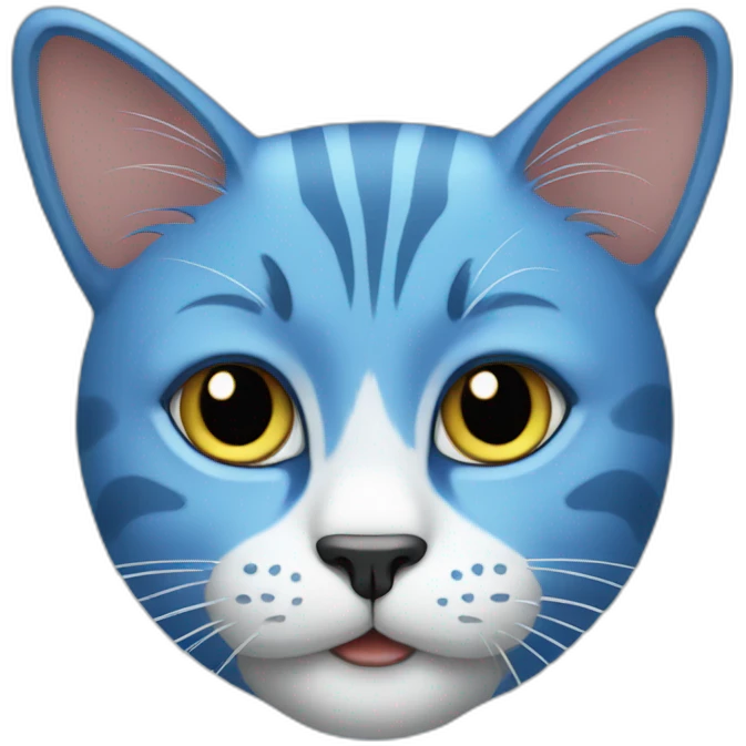 blue cat emoji
