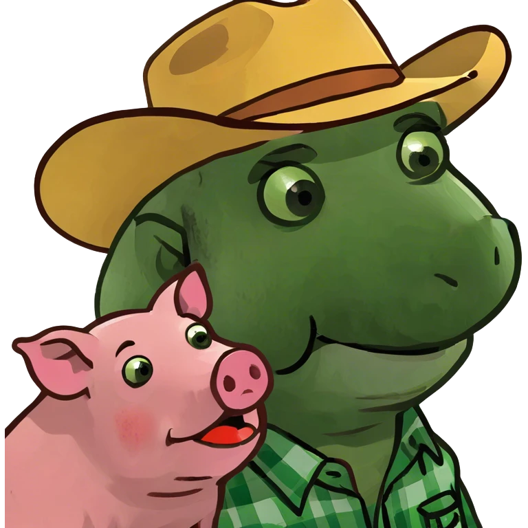 A man licking a pig emoji
