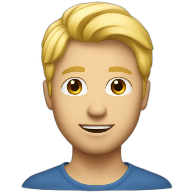 Luxembourg man blond Young emoji