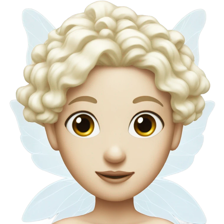 White fairy goddess with soarkles emoji