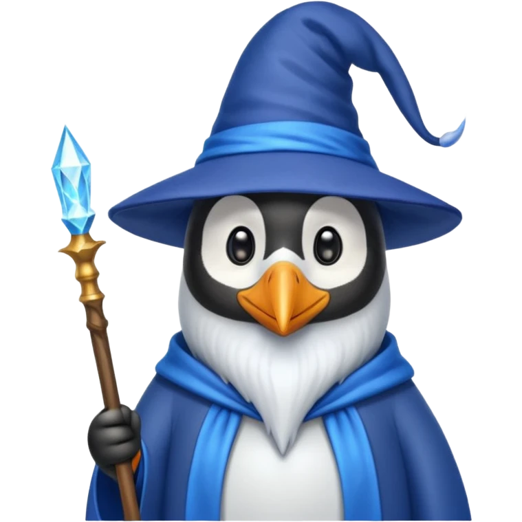 Penguin Wizard emoji